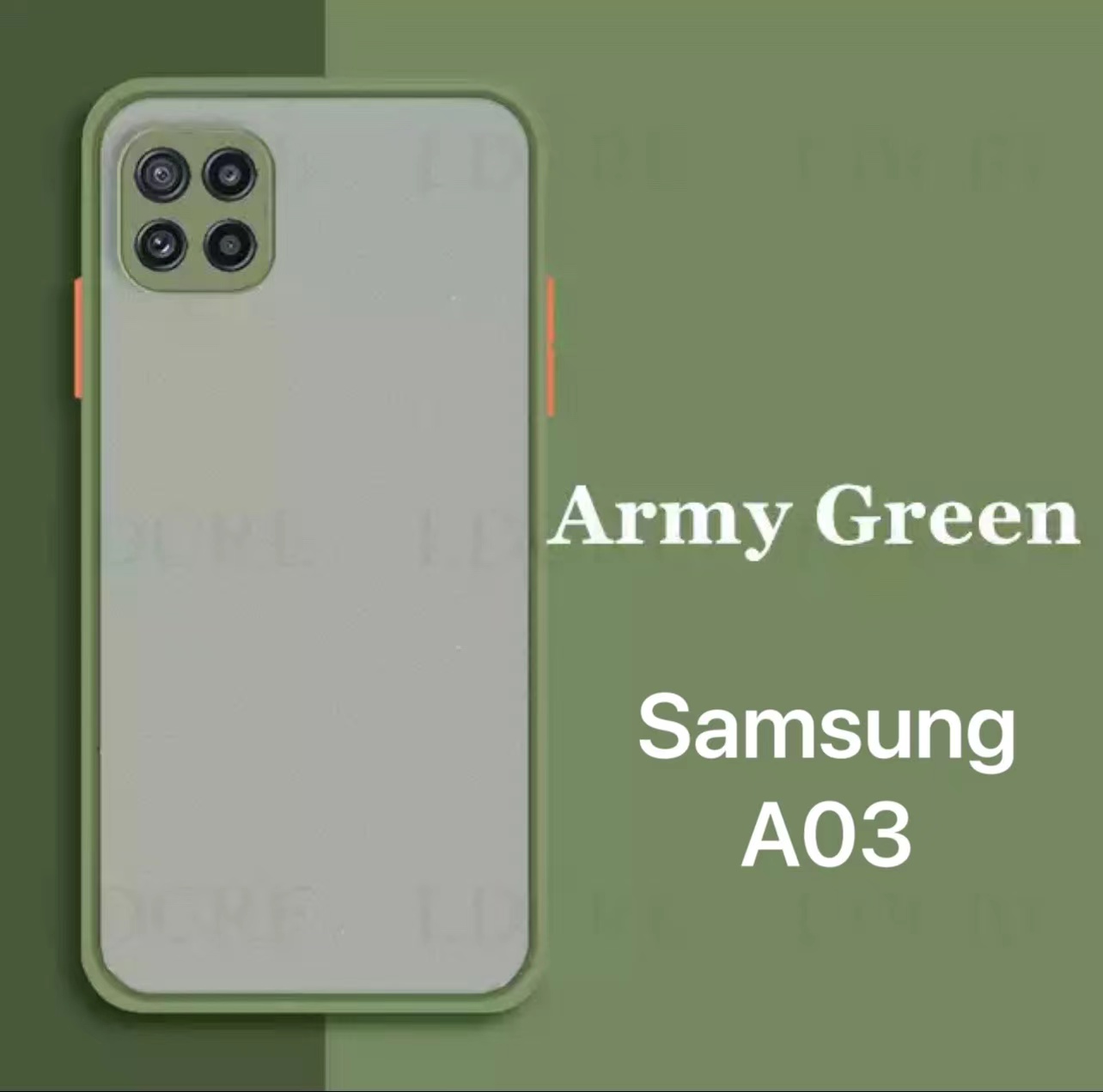 Case Samsung galaxy A03 เคส SAMSUNG A03 เคสกันกระแทก ปุ่มสีผิวด้าน เคส ...