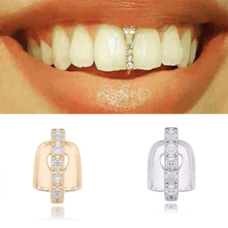 Grillz Dental Grills Rapper Grills Tooth Cap Single Rock Teeth Case