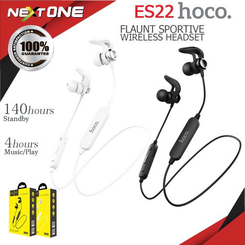 hoco. ES22 Flaunt Wireless headset sportive earphones with micหูฟังกีฬาไร้สาย V4.2 พร้อม mic!!  Nextone