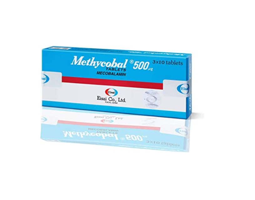 Methycobal 500 mcg เมทิลโคบอล 30 เม็ด จำนวน 1 กล่อง 3X11284
