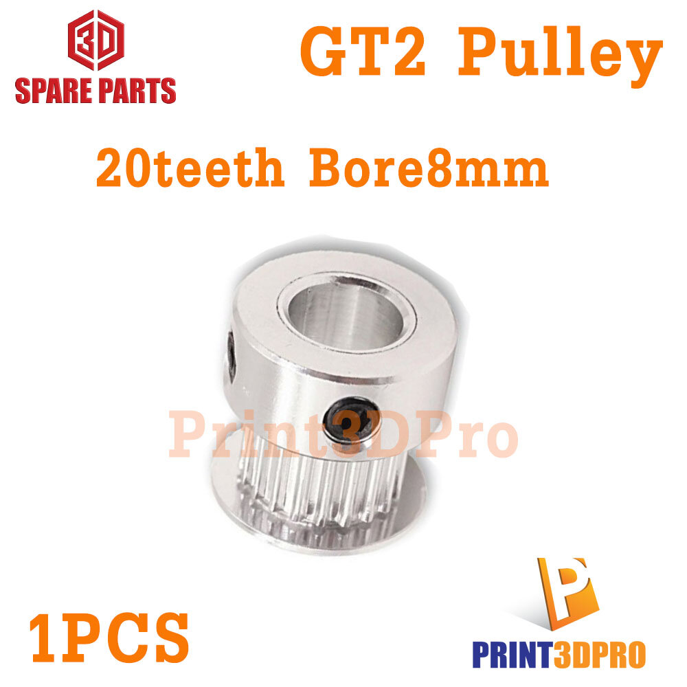 3D Part GT2 Pulley 20teeth bore8mmFor timing belt 6mm