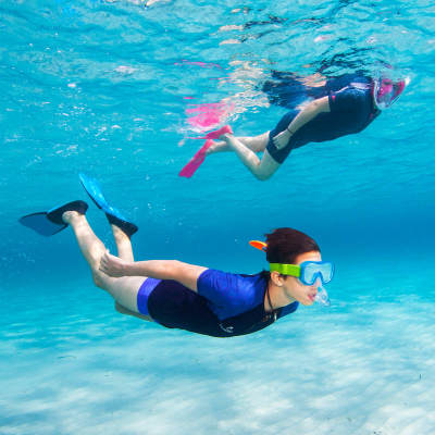 Adult Snorkelling Fins - Navy or turquoise Adult Snorkelling Fins - Navy or turquoise