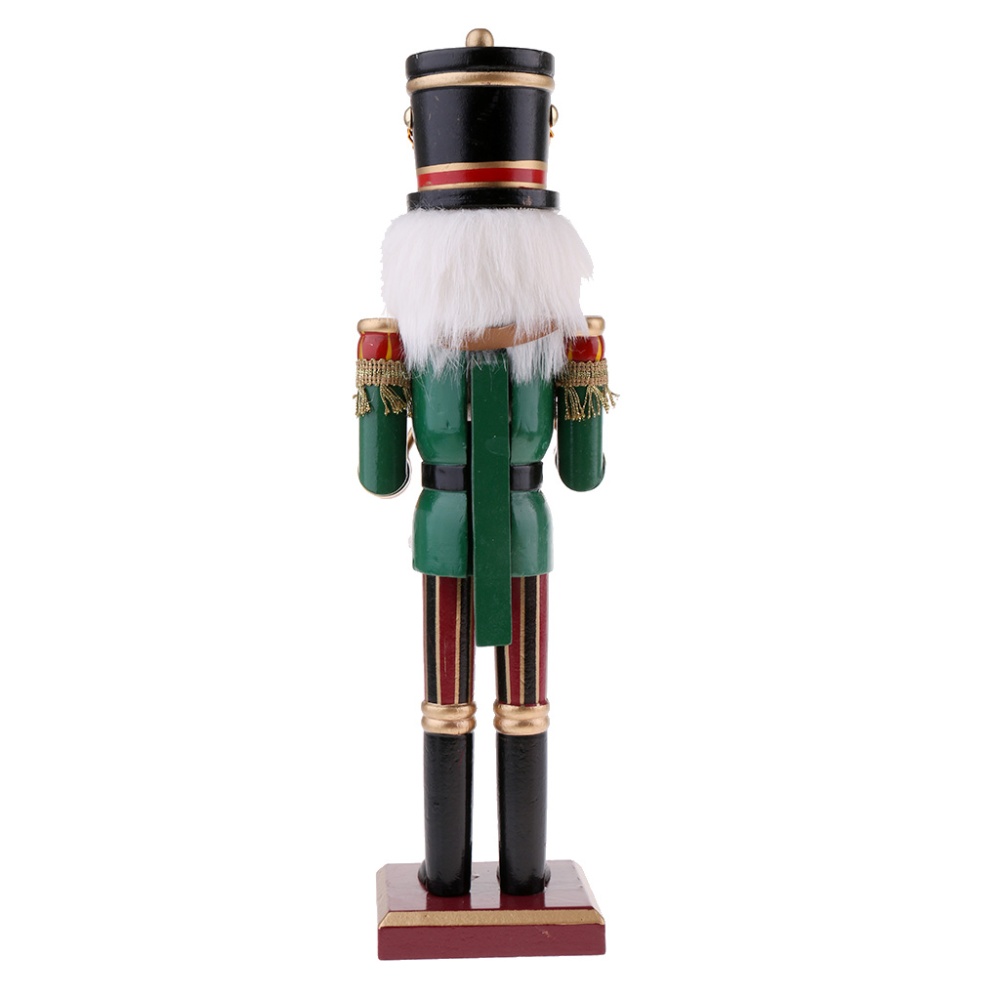 Baoblaze Multi Classic Wood Nutcracker Soldier Figures Drummer/King Music Box Home Decor