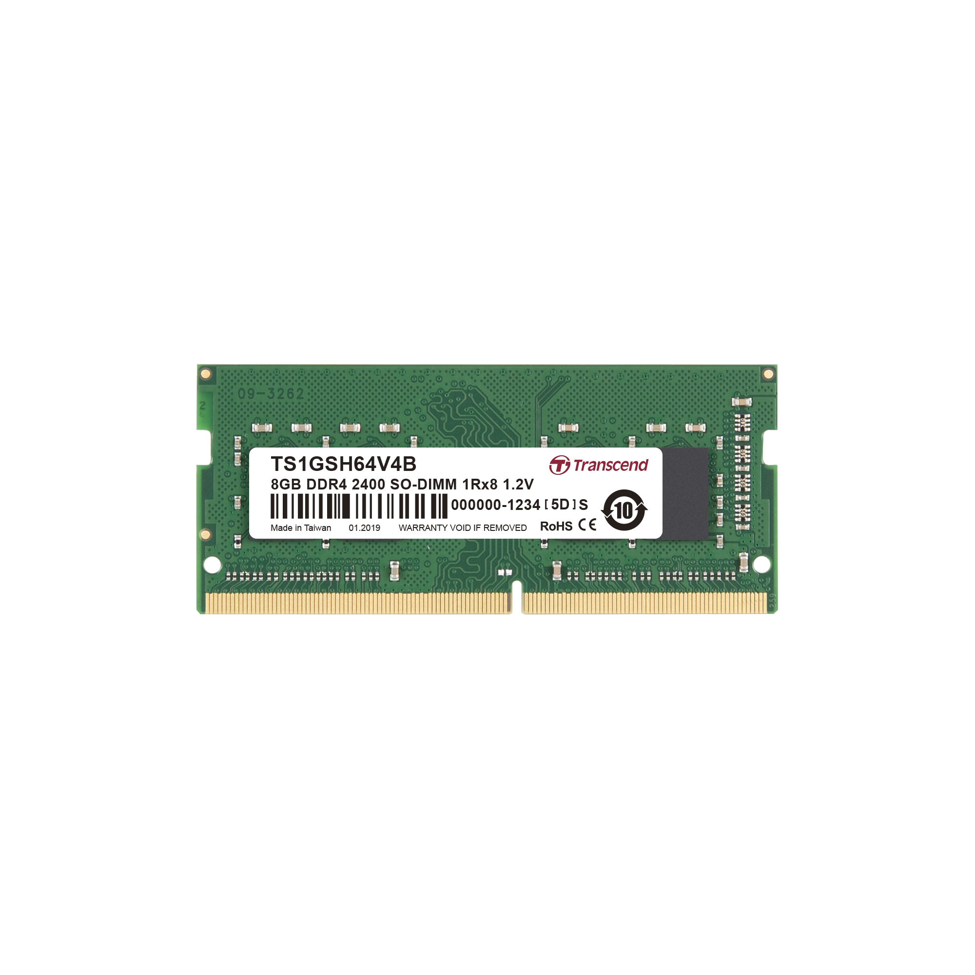 Transcend 8GB DDR4 2400 SO-DIMM Memory (RAM) for Laptop, Notebook ...