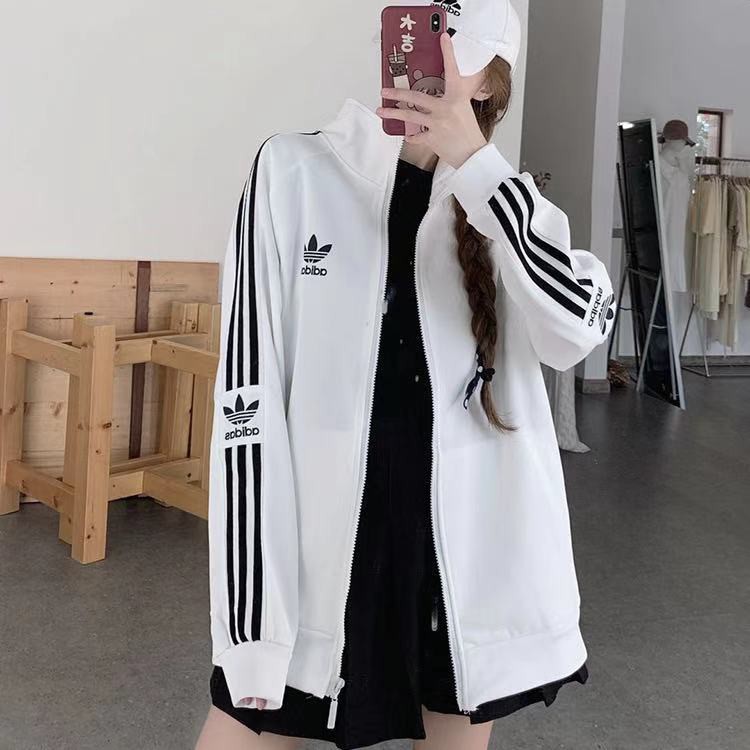 Vxh เสื้อเท่ๆของผู้หญิง เสื้อผู้หญิง2022 เสื้อแจ็คเก็ตลำลอง Adidas ...