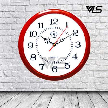 นาฬิกาแขวนตราสมอ Anchor Brand No.55 สีน้ำตาลลายไม้ ขนาด 10 นิ้ว