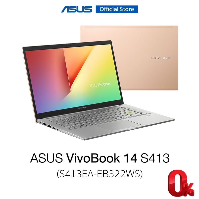 ∈ Asus Vivobook 14 S413 Indie Black Hearty Gold Notebook โน๊ตบุ๊ค 14 Fhd I3 1115g4 Ram8gb