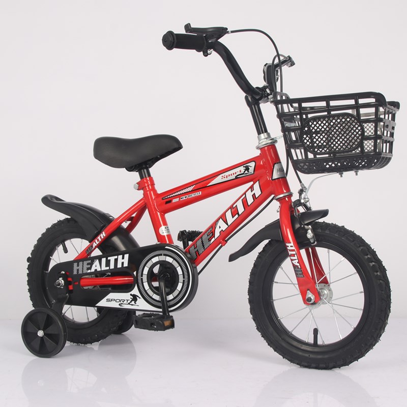 จักรยานเด็ก12นิ้วเหล็ก ยางเติมลม มีตะกร้า เหมาะกับเด็ก 1-4 ขวบ (HEALTH)