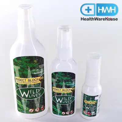 Wild Lives Insect Block Deet 95 25 / 50 / 100 mL สเปรย์ป้องกันยุง แมลง ยากันแมลง ยากันยุง