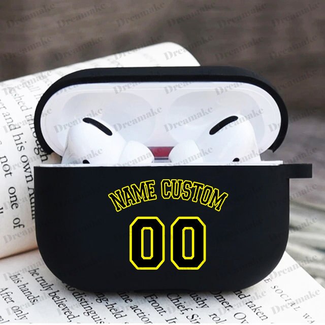Custom Basketball Number Name Case for Apple Airpods 1 2 3 Pro 2 Earphone Box Silicone Protective AirPods Pro Case