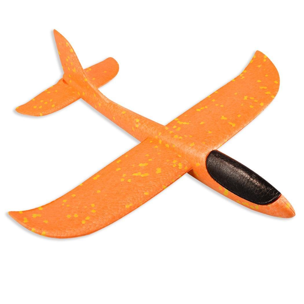 เครื่องบินโยนของเล่นกลางแจ้งสำหรับเด็กเล่น     Throw Plane Aircraft, Outdoor Play Childrens Toy สี Orange สี Orange