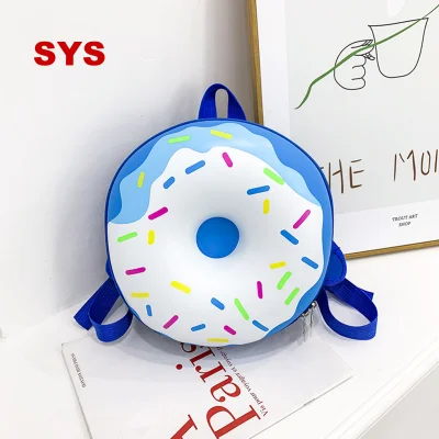 SYS Children Cute Donuts Backpack School Bag Backpack Kindergarten School Bag Boy Girl Baby Cute Cartoon New Mini School Bag