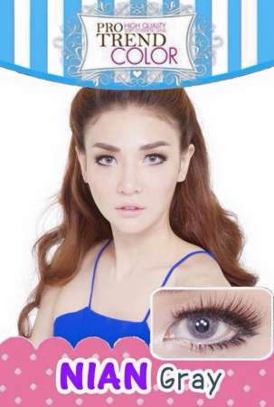 ของแท้ 100% Protrend Color Contact lens โปรเทรนคัลเลอร์ Contactlens Contactlen Protrendcolor คอนแทคเลนส์ รุ่น Nian Gray