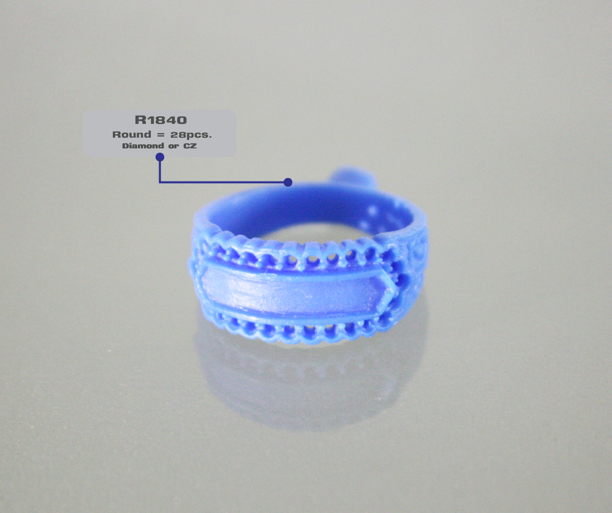 WAX สำเร็จรูป รหัส R1840 จิวเวลรี่ เทียนสำเร็จรูป หล่องาน เครื่องประดับ