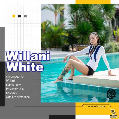 ดูภาพ Rash Guard Nudi Dudi - Willani White <br/>เพิ่มเติม Rash Guard Nudi Dudi - Willani White