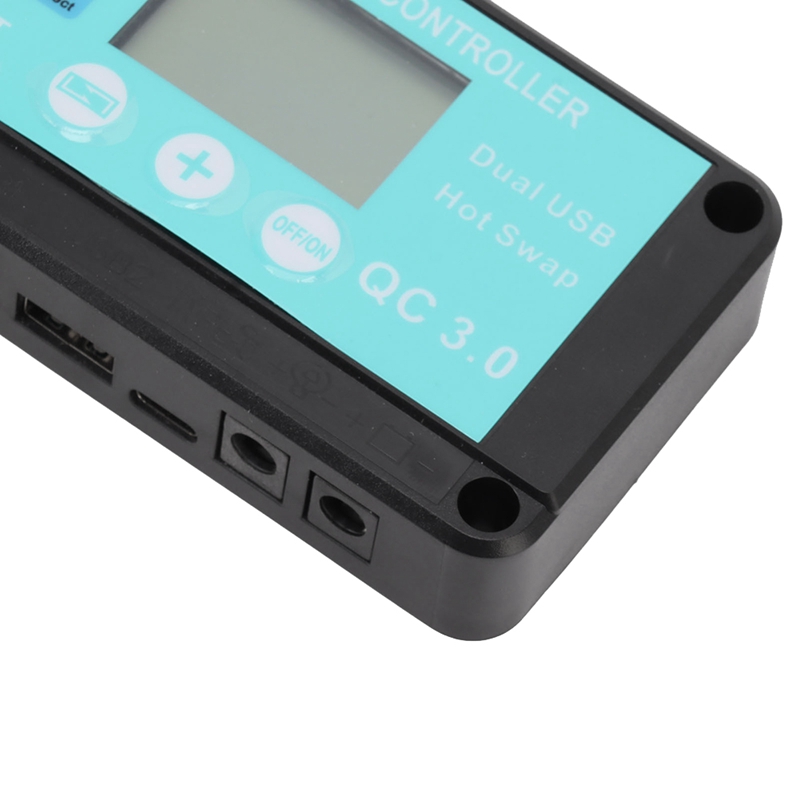 MPPT Solar Charge Controller Multiple Protection Solar Solar QC3.0 Controller with LCD Screen
