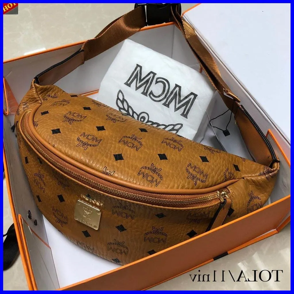 (ลดล้างสต๊อก)กระเป๋าคาดอก คาดเอว mcm สีน้ำตาล ขนาด 11 นิ้ว มีให้เลือก 4 รุ่น เท่สุดๆ ใช้ได้ทั้ง ผู้ชาย ผู้หญิง โปรโมชั่นสุดคุ้ม โค้งสุดท้าย