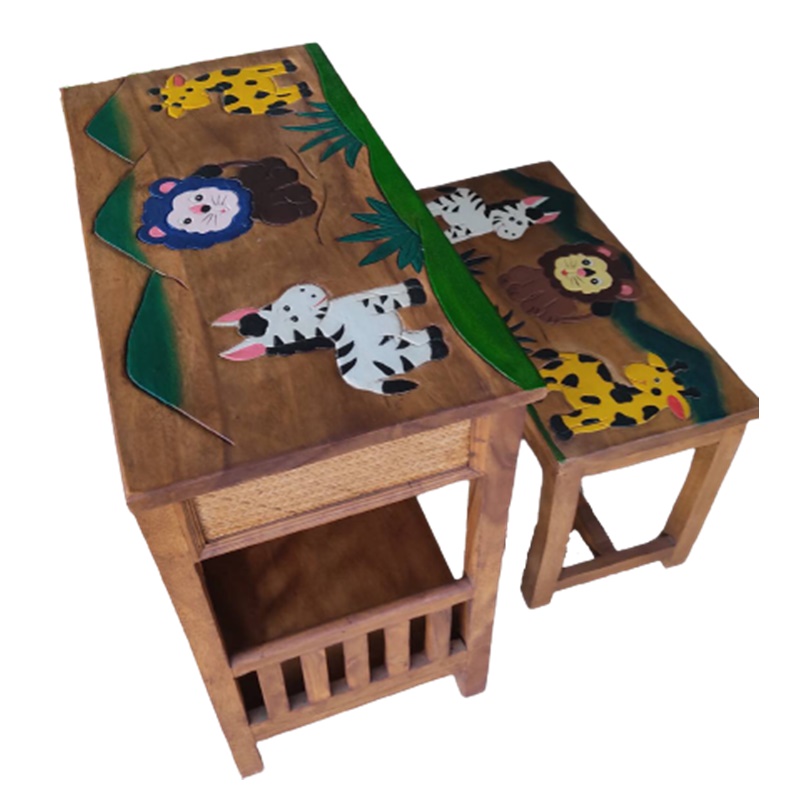 ชุดโต๊ะ โต๊ะ 1ตัว เก้าอี้ 1ตัว โต๊ะทำการบ้าน เด็ก โต๊ะเก้าอี้นั่งเล่น แข็งแรงทน น่ารักสุดคุ้ม พร้อมส่ง Table Small Chair