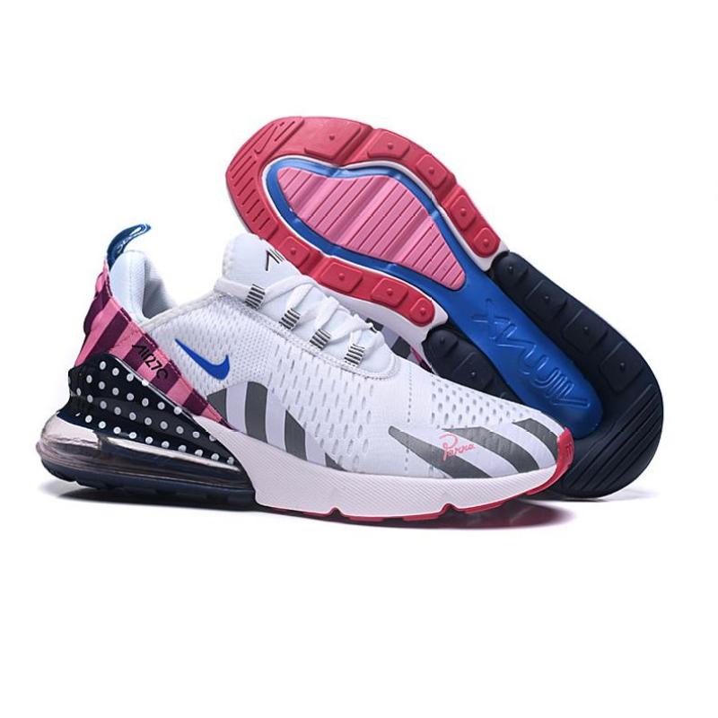 Original NIKE_ Parra X Original NIKE_AIR MAX _ 270 Taman Rainbow Sepatu Lari untuk Pria dan Wanita Olahraga Sneakers