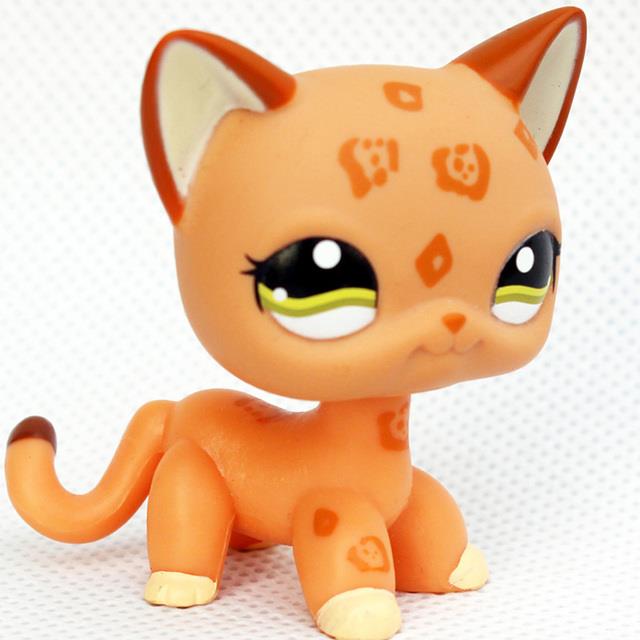 LPS CAT Rare Littlest pet shop Toys Mini Stands Short Hair Kitten