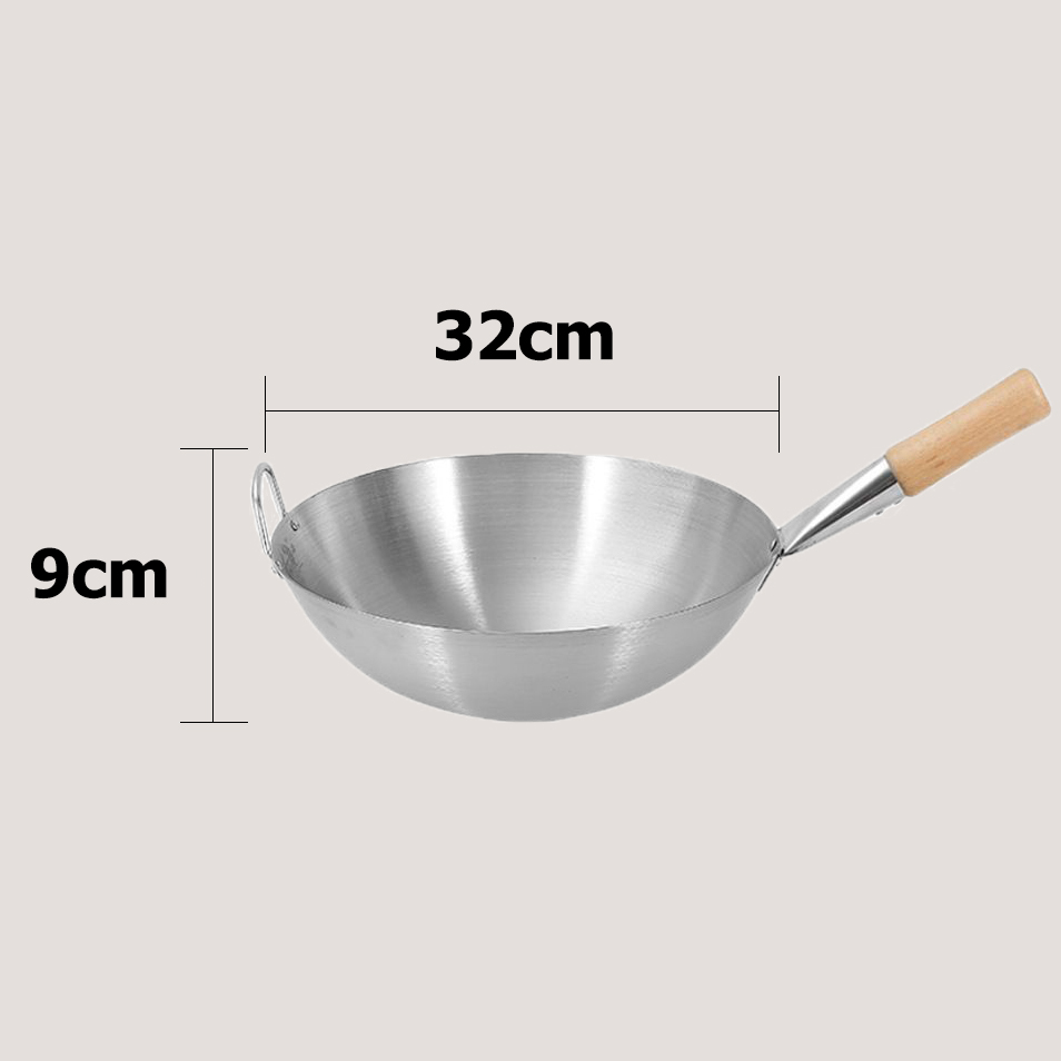 กระทะก้นลึก ร้อนเร็ว กระทะ กะทะ กระทะทำกับข้าว กระทะทอด กะทะสแตนเลสแท้