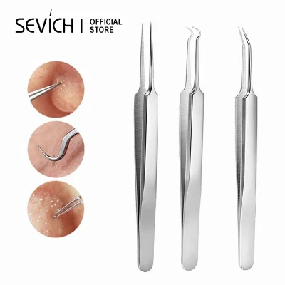 [SEVICH Acne Removal Needles Blackhead Tweezers Set 3pcs Skin Care Cleaner Tools Set,SEVICH Acne Removal Needles Blackhead Tweezers Set 3pcs Skin Care Cleaner Tools Set,]