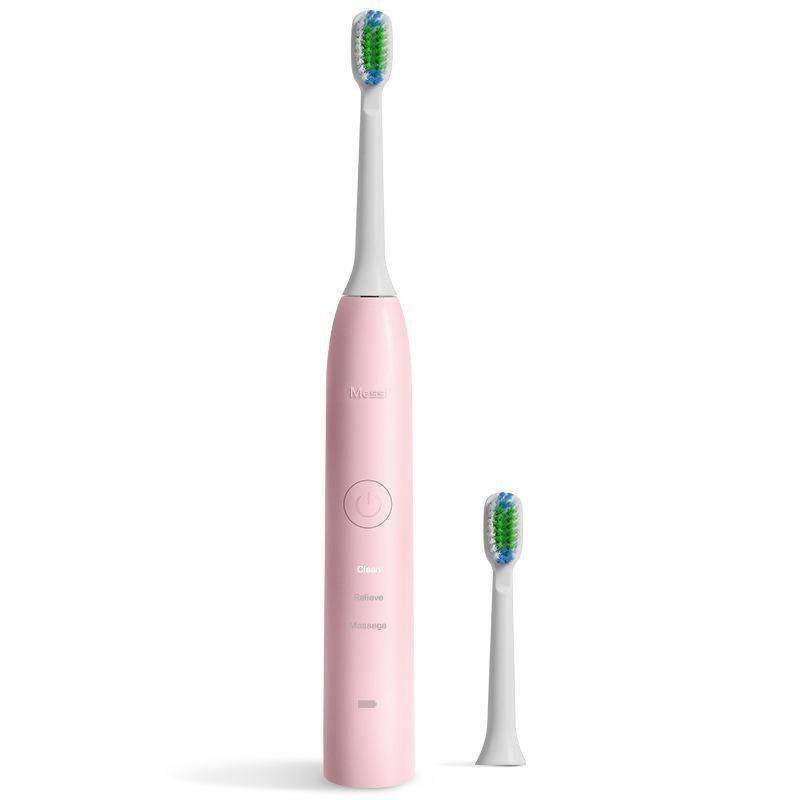 แปรงสีฟันไฟฟ้า ช่วยดูแลสุขภาพช่องปาก จันทบุรี Electric Toothbrush แปรงสีฟันไฟฟ้า แปรงสีฟันอัตโนมัติ กันน้ำไฟฟ้าโซนิค ขนนุ่ม ไฟ LED Blackpinkblue