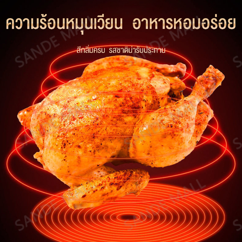 SANDE Air fryer รุ่นใหม่! หม้อทอดไร้น้ำมันความจุมาก เครื่องทอดไร้มัน เครื่องทอดอัจฉริยะ ไม่ต้องใช้น้ำมัน ไม่เกิดควัน ทอดเฟรนช์ฟราย หม้อทอดไฟฟ้า หม้อทอดไรน้ำมัน