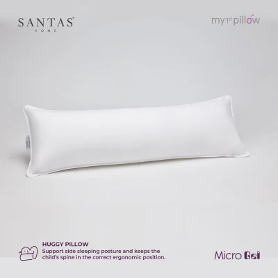 SANTAS หมอนกอดเด็ก Micro Gel – Huggy Pillow ขนาด 12x35 นิ้ว แถมฟรี !! ปลอกหมอนในแพ็คแบบคละสีคละลาย
