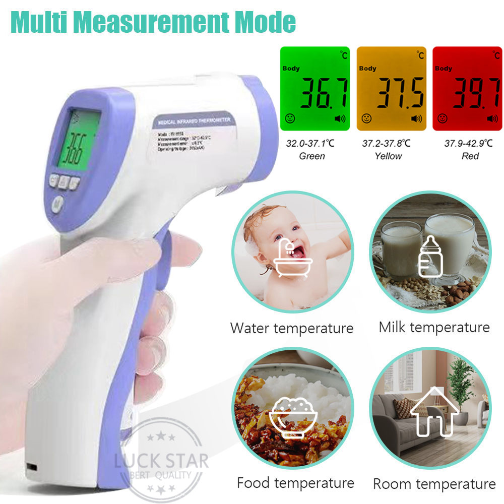 Thermometers เครื่องวัดไข้ ปรอทวัดไข้ อินฟาเรด ที่วัดไข้ เครื่องวัดอุณหภูมิ ทางหู หน้าผาก สำหรับเด็กและผู้ใหญ่ คุณภาพเทียบเท่า เครื่องวัดไข้