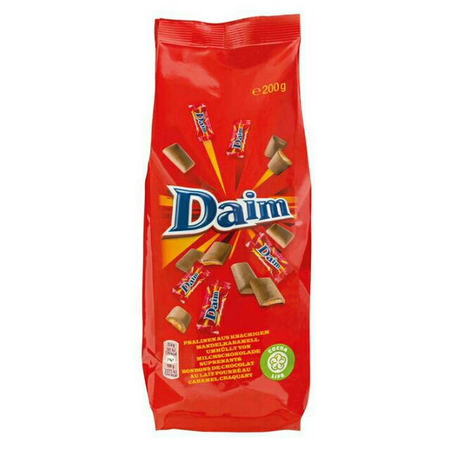 🍓🍓🍓 พร้อมส่ง Daim Chocolate เดมช็อคโกแลตสอดไส้คาราเมลและอัลมอนด์