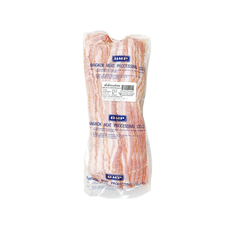 บีพีเอ็ม เบคอนรมควัน 1000 กรัม/BPM smoked bacon 1000 grams
