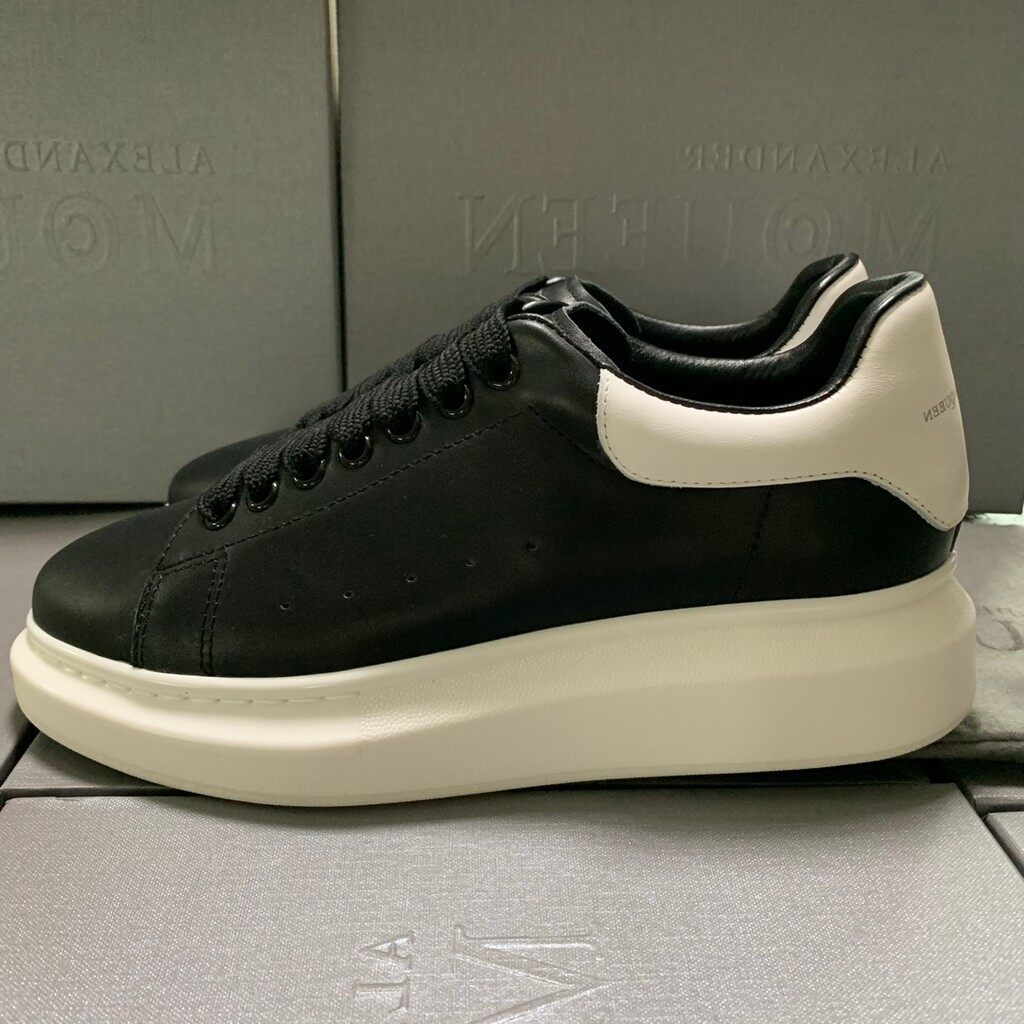 100% Original Alexander Mcqueen Black White Sneaker Shoes For Men