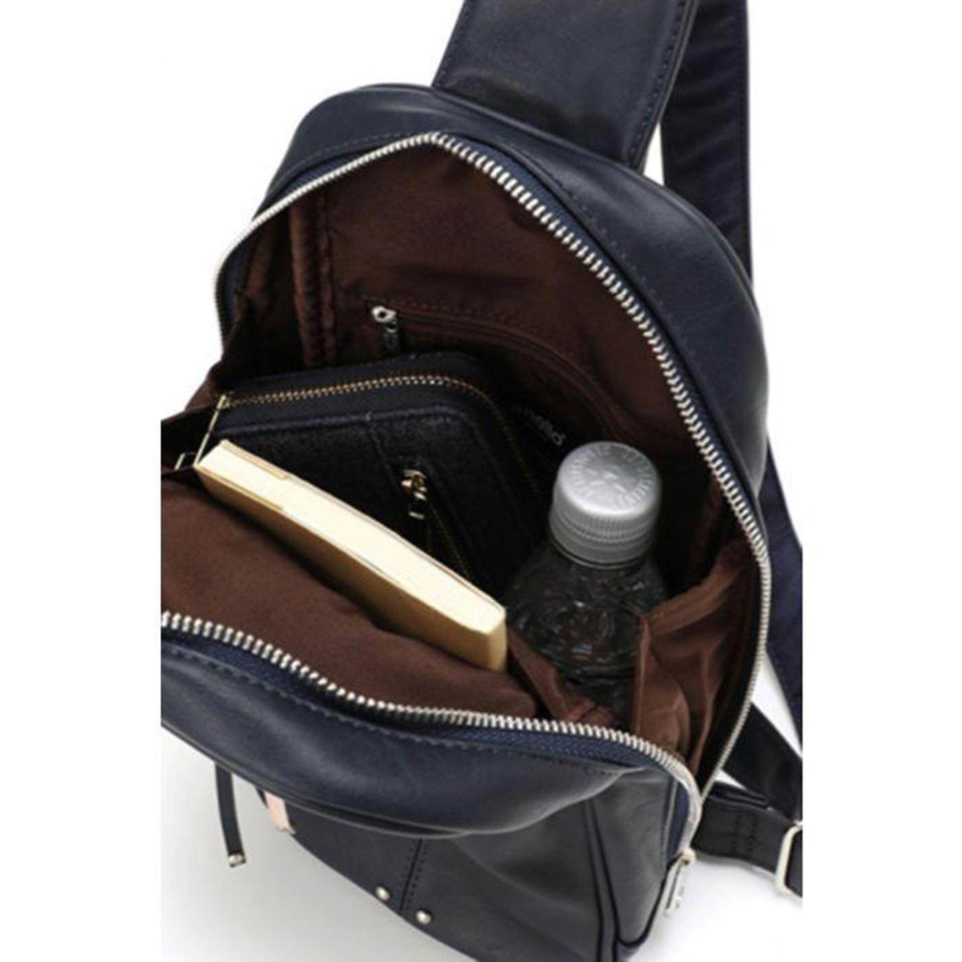 anello กระเป๋าสะพายข้าง size Mini รุ่น PREMIUM CLASP AU-B1515-NV