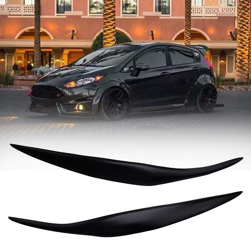 Car Front Headlight Cover Sticker head light lamp Eyebrow Eyelid Covers