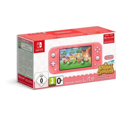 ✜ NSW NINTENDO SWITCH LITE - CORAL + ANIMAL CROSSING + 3MO NSO (EURO) (เกมส์ Nintendo Switch™ By ClaSsIC GaME OfficialS)