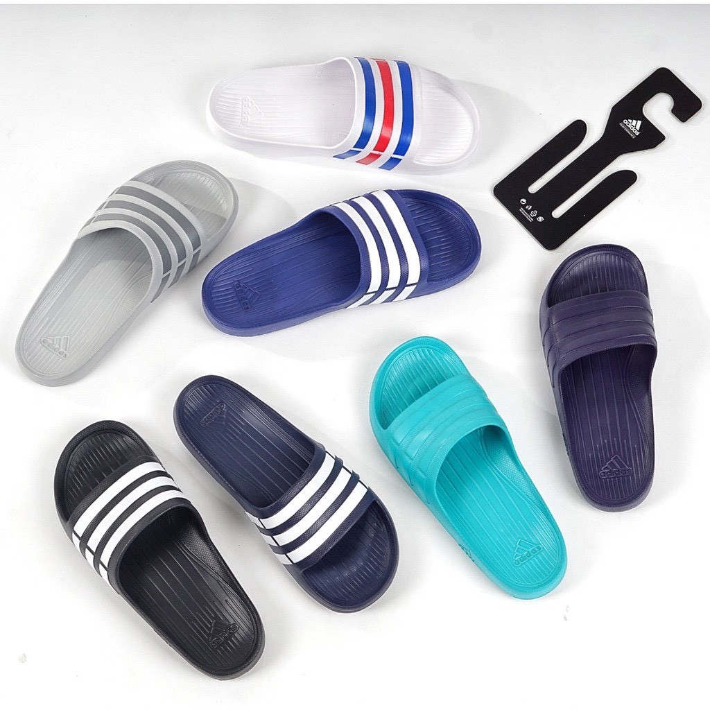 【แท้ 100%】รองเท้าแตะAdidas Duramo Slide size: 3-10 (UK) มี 7 สี  แบบสวม เบา สบาย ใส่นุ่ม รองเท้าแตะเเบบสวม