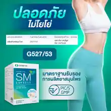 ภาพขนาดย่อของภาพหน้าปกสินค้าSM เอสเอ็ม (5 กล่อง แถม 1 กล่อง รวม 360 แคปซูล) สมุนไพรขับถ่ายดี เอวS ไม่โยโย่ จากร้าน HandyHerb บน Lazada ภาพที่ 3