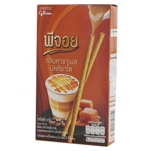 กูลิโกะ พีจอย บิสกิสแท่ง กลิ่นคาราเมลมัคคิอาโต 54 กรัมบิสกิต-ขนมปังกรอบคุ้กกี้-บิสกิต- แครกเกอร์-ขนมปังกรอบขนมขบเคี้ยวและลูกอม