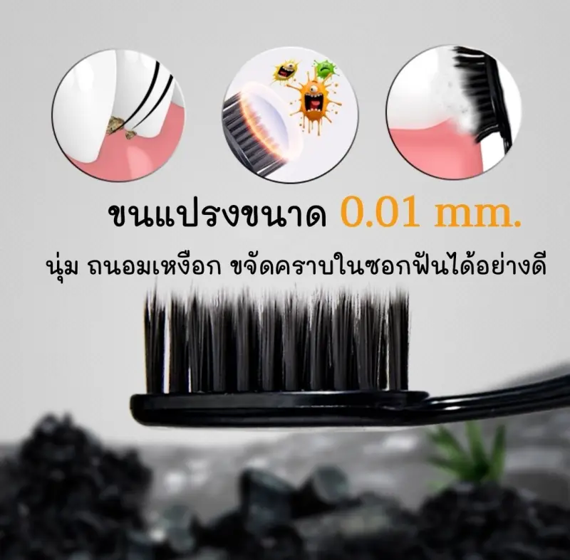 ภาพสินค้าแปรงฟัน 1 แพ็ค10 ชิ้น แปรงสีฟัน สำหรับผู้ใหญ่ ขนนุ่ม แปรงได้ลึกถึงซอกฟัน ส่งจากไทย Monster2 shop จากร้าน Monster2 shop บน Lazada ภาพที่ 7