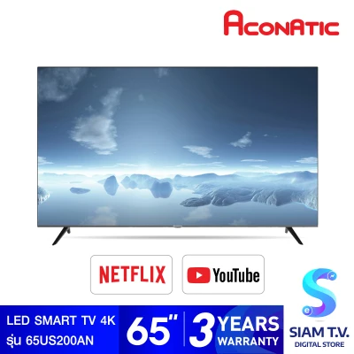 Aconatic 4K Smart TV 65 นิ้ว รุ่น 65US200AN Magic Remote โดย สยามทีวี by Siam T.V.