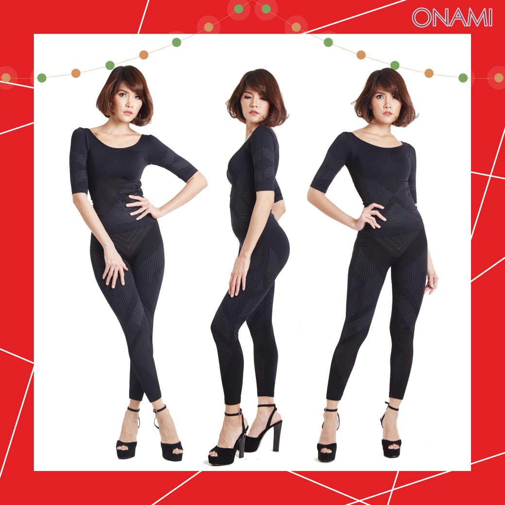 Onami Perfect legging Pack 3 ( เสื้อมีแขน + กางเกงขายาว ) 3 ชุด