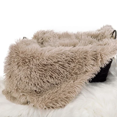 60x70cm Baby Soft Faux Fur Fabric Photography Props Newborn Photographic Backdrops Newborn Blanket Basket Stuffer
