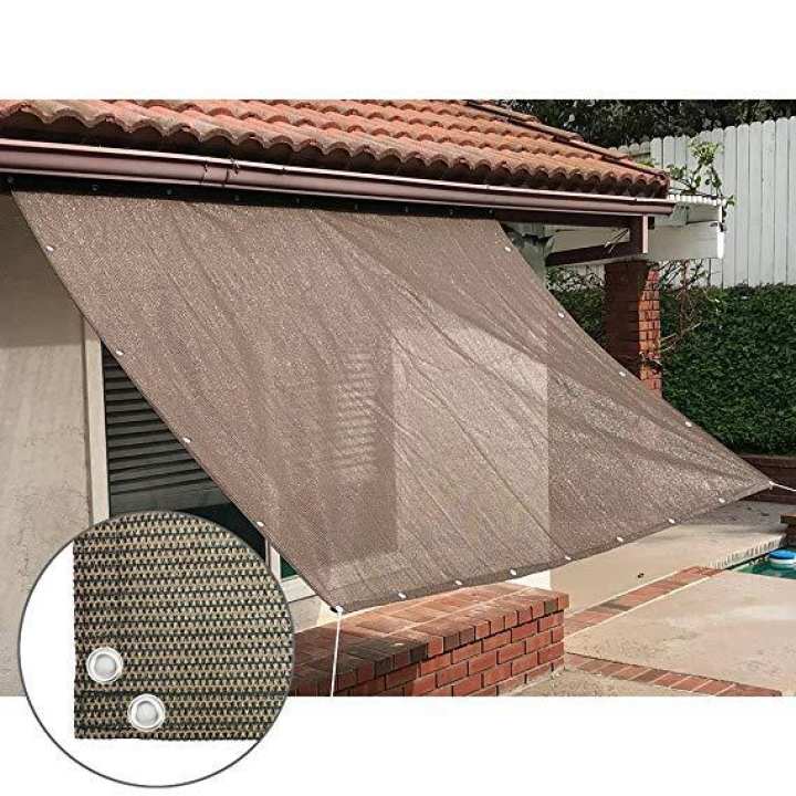 Sun Shade Mesh Canopy Awning Privacy Screen Window Cover Hot Resistant ...