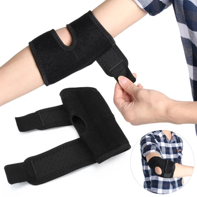 WUXU Elastic Arm Brace Tennis Sports Pain Band Wrap Elbow Support Tendonitis Belt Arthritis Bandage Muscle Protective