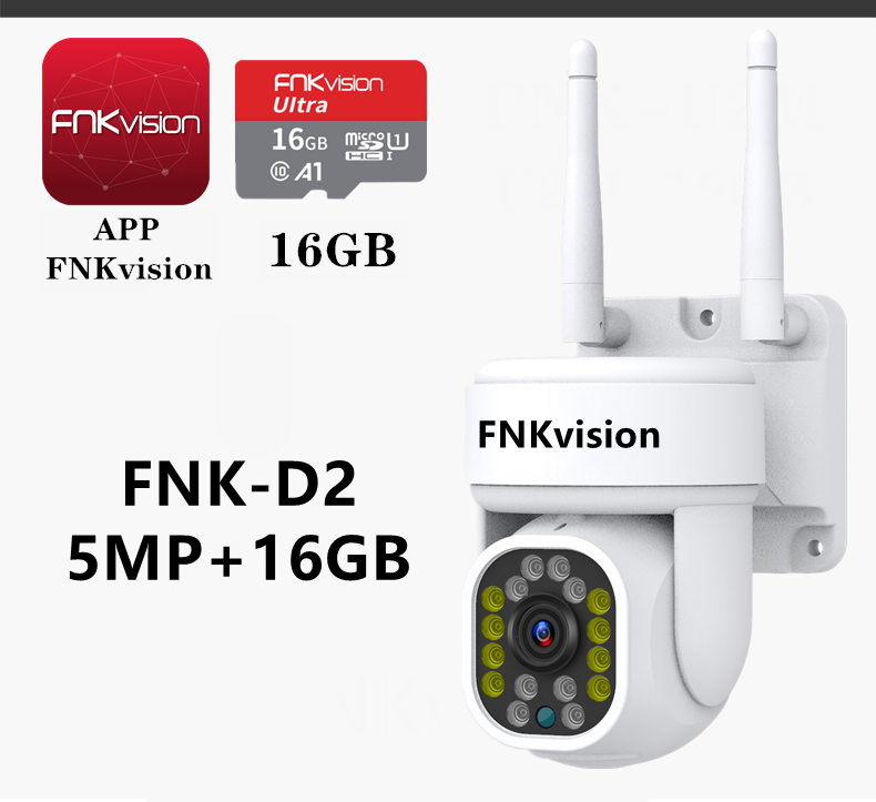FNK vision กล้องวงจรปิดไร้สาย FHD 1596P 5 ล้านพิกเซล มองเห็นในที่มืด ...