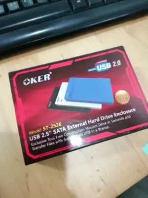 HDD BOX 2.5" OKER ST-2526 USB 2.0 สีดำ