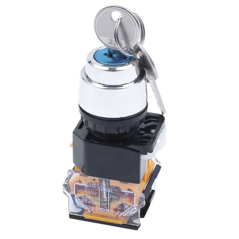 660V 10A 3 Position Three Pole Rotary Cam Universal Changeover Switch ...