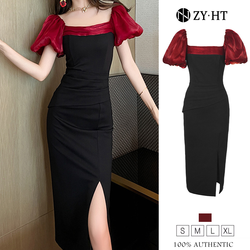 ＜901＞ZY.HT EraVogue เดรสผู้หญิง เดรสสีแดง เดรสเปิดไหล่ เดรสแขนสั้น ชุดราตรี เดรสออกงาน เดรสไปงานแต่ง เดรสเซ็กซี่ เดรสเกาหลี 30117 ราคา 1,128 บาท*ส่งฟรี