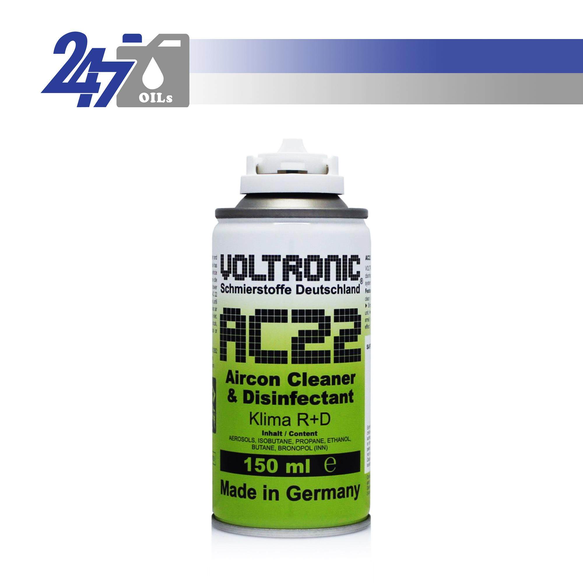 VOLTRONIC สเปรย์ปรับอากาศ AC22 ทำความสะอาด ขจัดกลิ่น และกำจัดเชื้อแบคทีเรีย ในรถยนต์ และในบ้าน